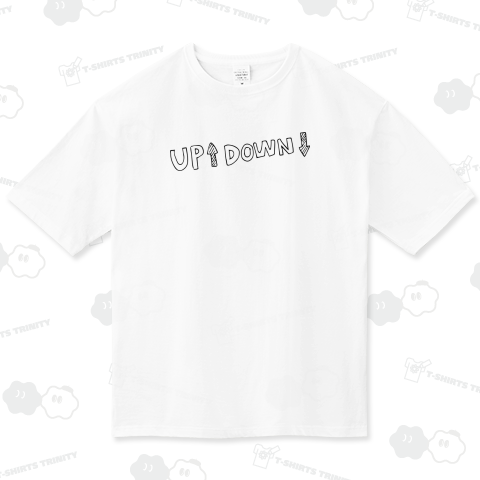 アップダウン(UP↑DOWN↓)の手描き文字