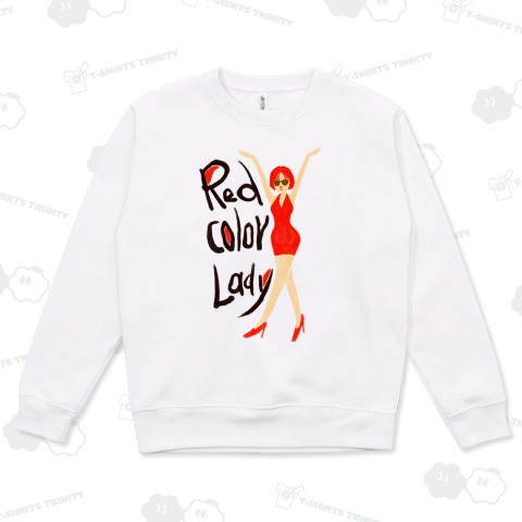 赤い色の女〜ポーズ〜