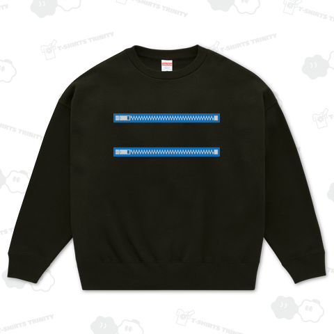 ファスナーボーダー ブルー、シルバー