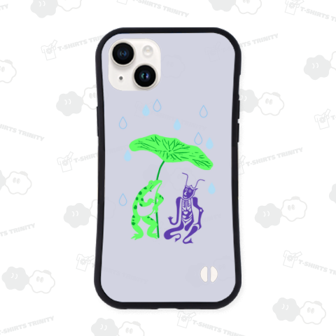 角大師とカエルの相合傘