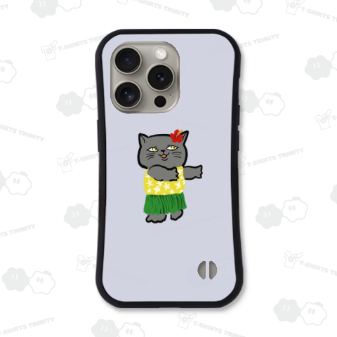 フラダンサーネコ【背景無】