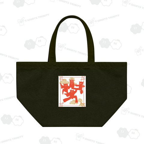 カンフーネコ(赤)【背景・白】