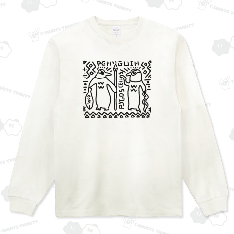 井戸端ペンギン【壁画調】