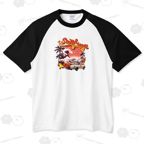 葛飾北斎南国風の夕焼けバージョン