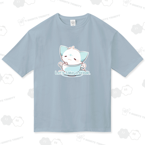 ひとやすみの水色猫|Let's take a break.