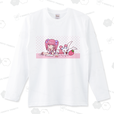 ねそべり ロングTシャツ(5.6オンス)