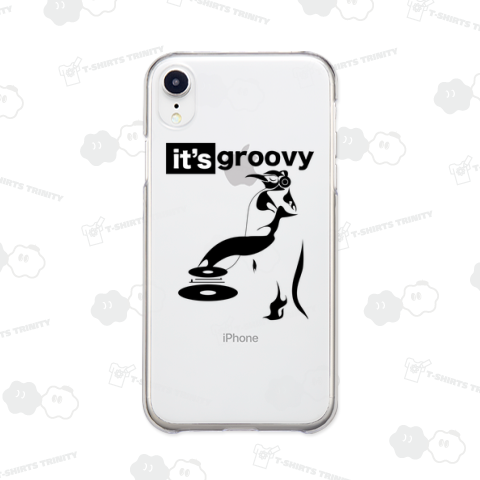 ペンギンDJ音楽Tシャツ