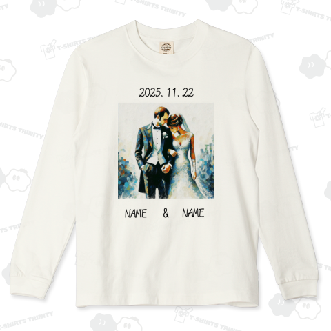 シャガール風 新郎新婦 K (カラーバリエーション豊富)