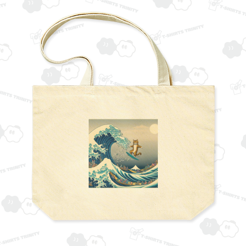 パロディアート「ネコの達人サーファー」バックプリント