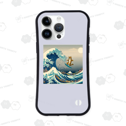 パロディアート「ネコの達人サーファー」バックプリント