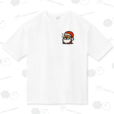 両面プリント かわいいまん丸サンタさん