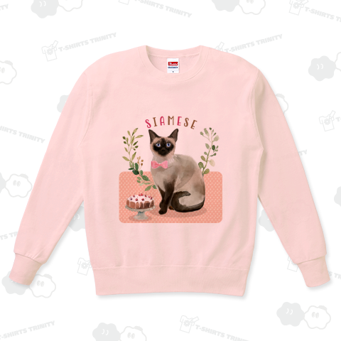 Kawaii シャム猫とケーキと