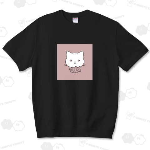 たい(やき)をつけたねこ【レッド】