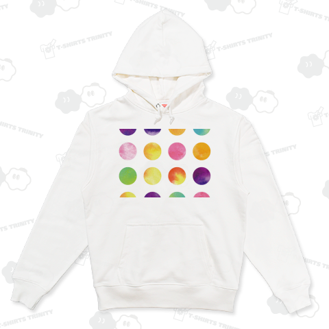 Watercolor polka dots