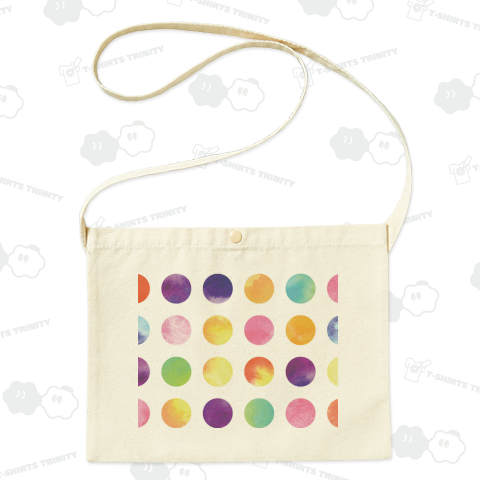 Watercolor polka dots