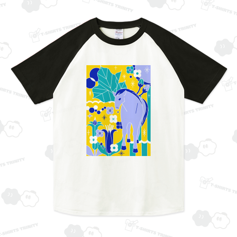 馬のいる風景(イエロー)