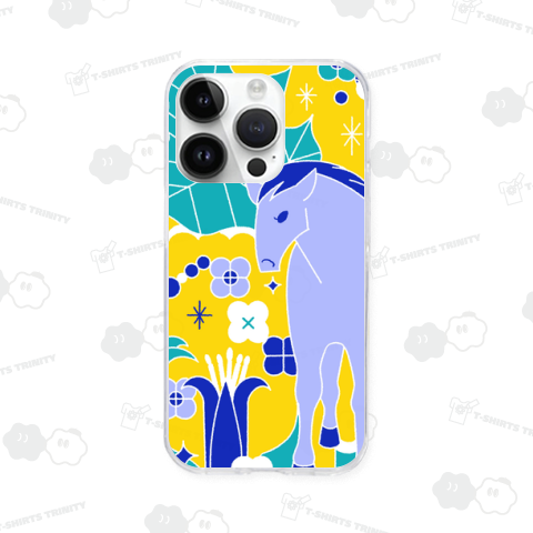 馬のいる風景(イエロー)