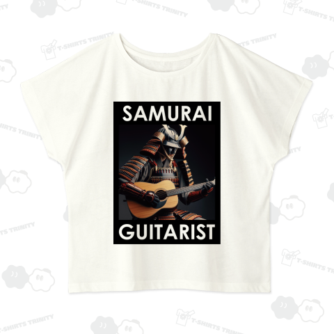 ギターを弾く侍