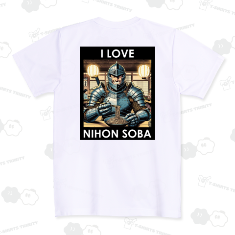 日本そばが好きな西洋の騎士・アメコミ風・バックプリント