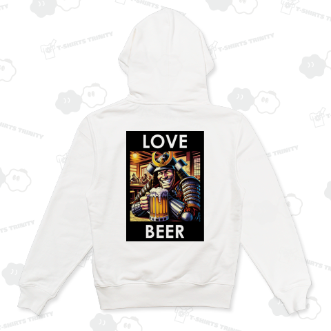 ビールが好きな侍2・アメコミ風・バックプリント