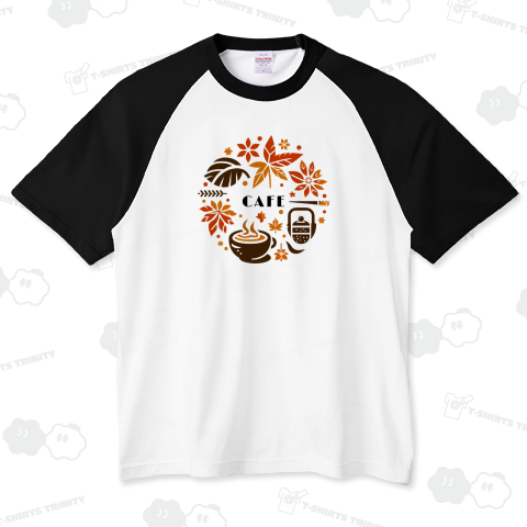 紅葉とカフェロゴマーク