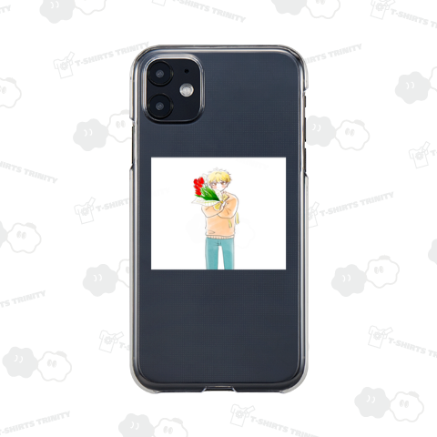 育美とチューリップ