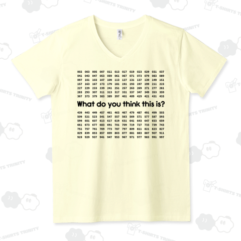 素数Tシャツ(これなんだ?バージョン)