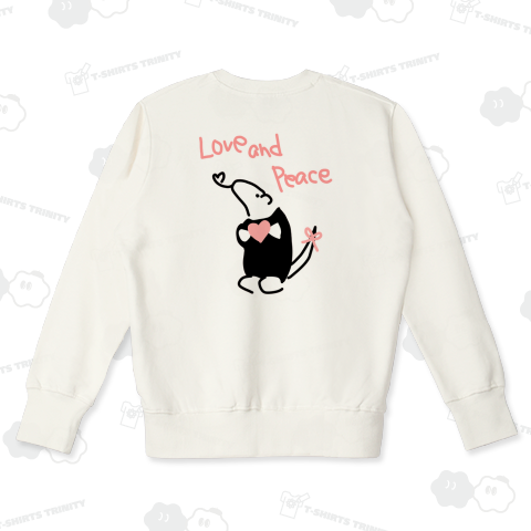 【バックプリント】愛と平和のミナミコアリクイ