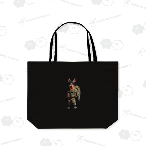 Doberman Pinscher soldier