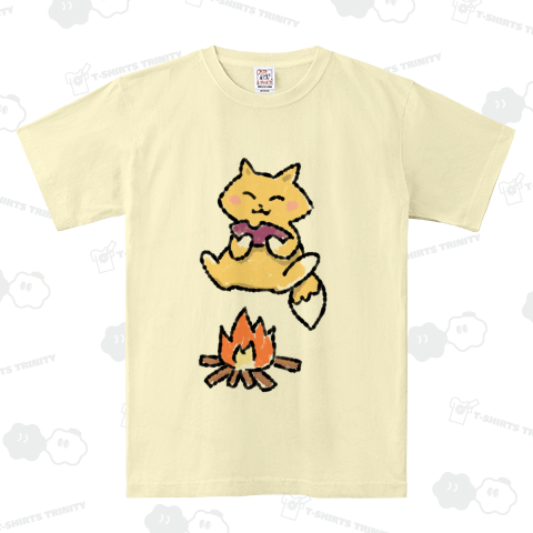 キツネと焼き芋と焚き火