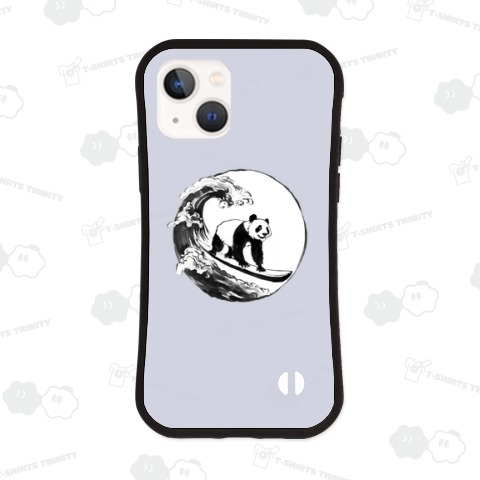 サーフィンするパンダ