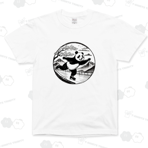 フィギュアスケートをするパンダ