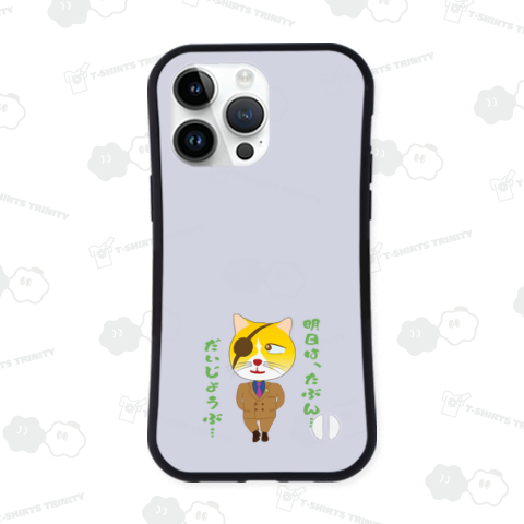 明日は、たぶん…だいじょうぶ…と自分に言い聞かせる隻眼のニャンコボス!