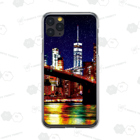 ニューヨーク 夜のブルックリン橋【作品No.400】