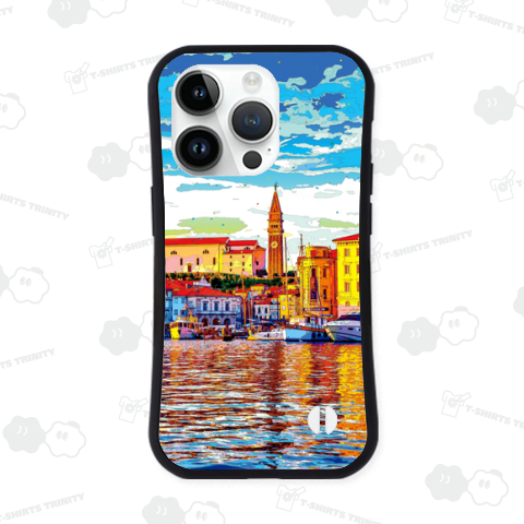 スロベニア 夕暮れのピラン【作品No.588】