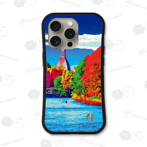 イタリア モーレ・アントネリアーナと秋のポー川【作品No.626】