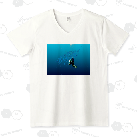 魚群とダイバー【作品No.629】