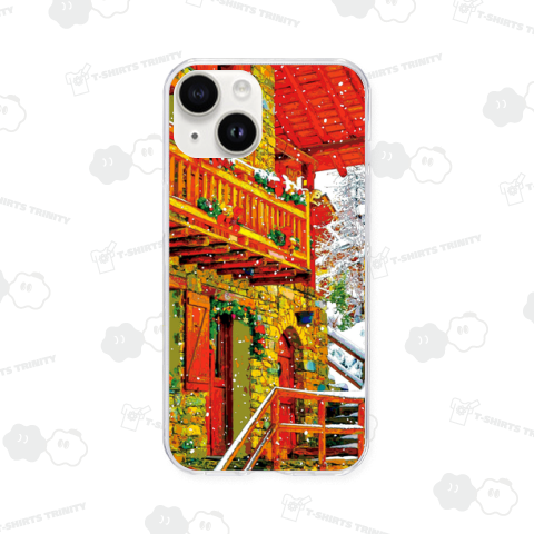 フランス 雪化粧のコテージ【作品No.632】