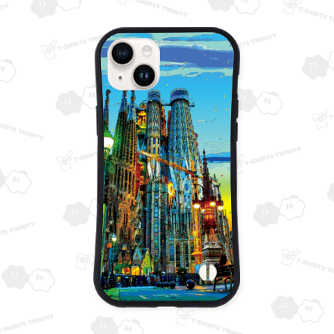 スペイン 夕暮れのサグラダ・ファミリア【作品No.701】