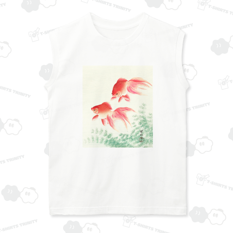 二匹の金魚 小原古邨