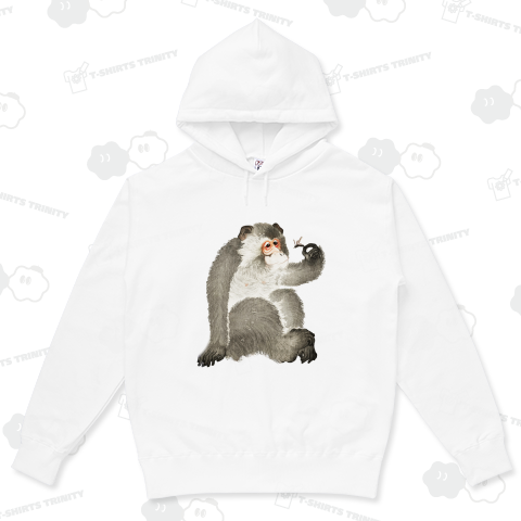 猿と蜻蛉(猿と虫) 小原古邨