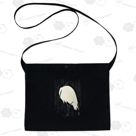 雨の中の白鷺 小原古邨 編集作品