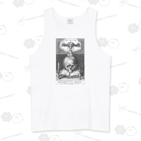 骸骨 No.2  Hendrick Hondius (I) 頭蓋骨と砂時計(メメントモリ)