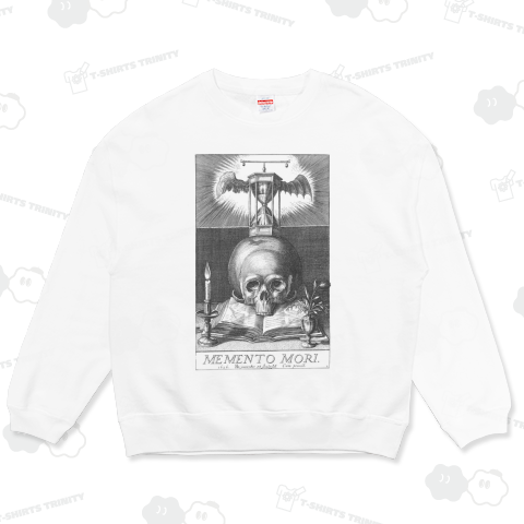 骸骨 No.2 Hendrick Hondius (I) 頭蓋骨と砂時計(メメントモリ)