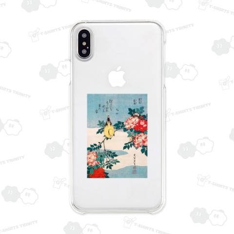 黄色い鳥 葛飾北斎