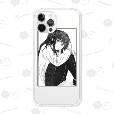 体育座りの女の子