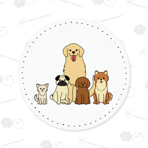 おすわりわんこ(カラー)