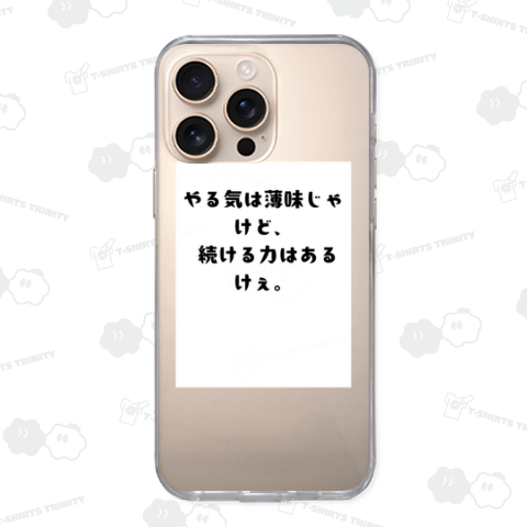 やる気は薄味じゃけど、  続ける力はあるけぇ。