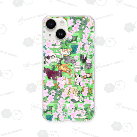 猫さん達のお花見