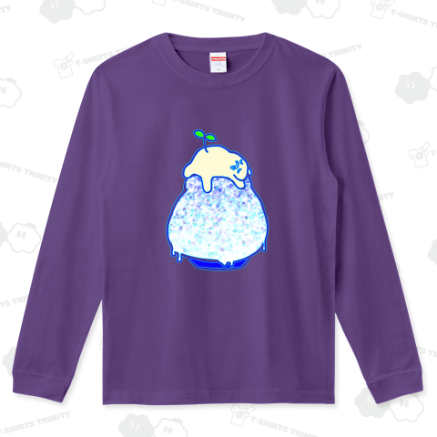 かき氷 ブルーハワイ 練乳がけ